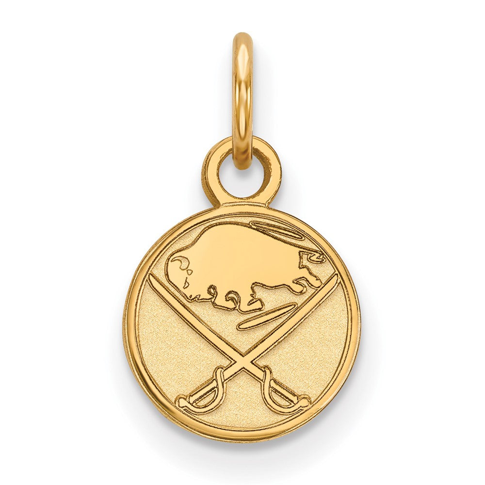 14K Yellow Gold Nhl Logoart Buffalo Sabres Extra Small Pendant
