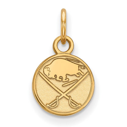 14K Yellow Gold Nhl Logoart Buffalo Sabres Extra Small Pendant