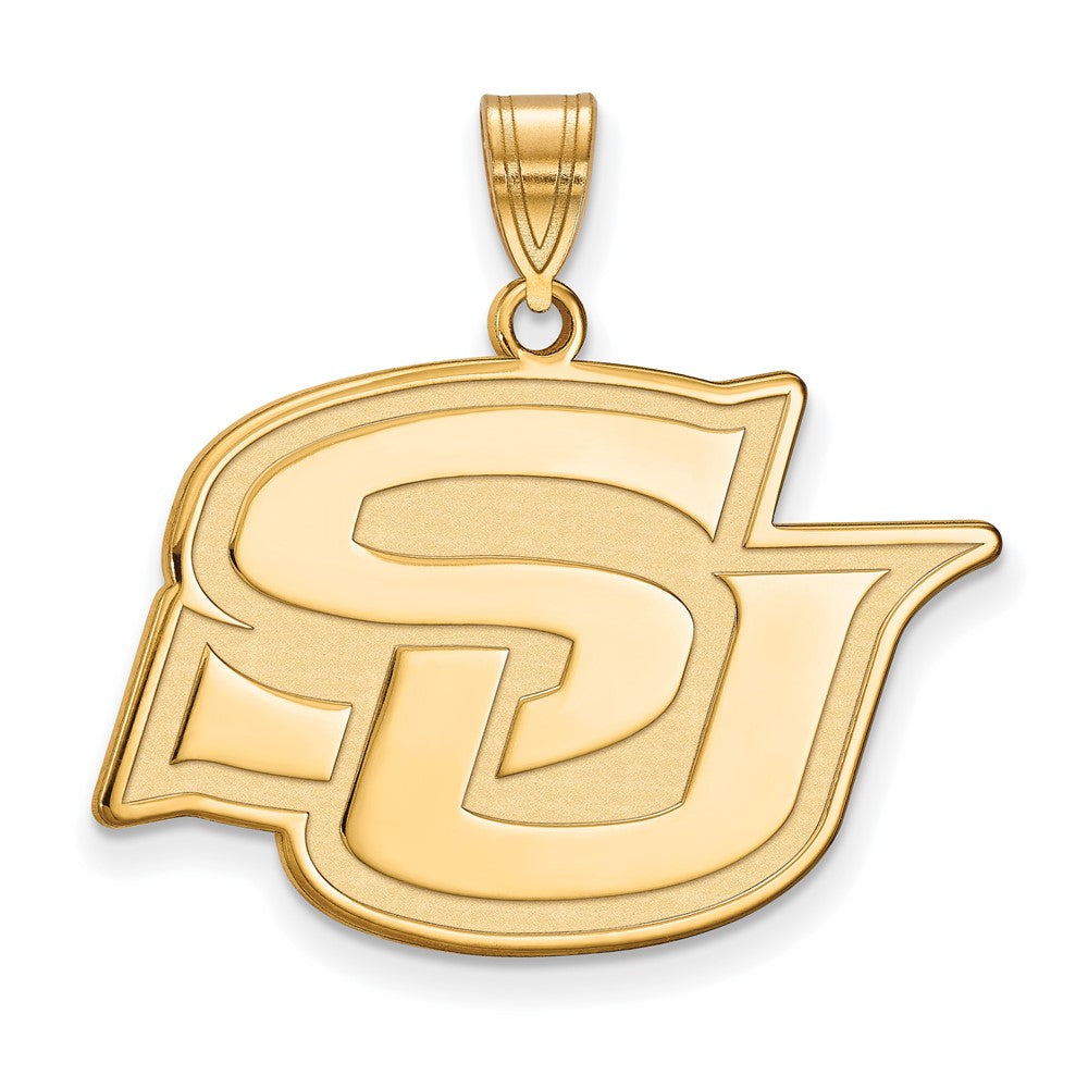 Gold Plated Sterling Silver Logoart Southern University Jaguars Large Pendant