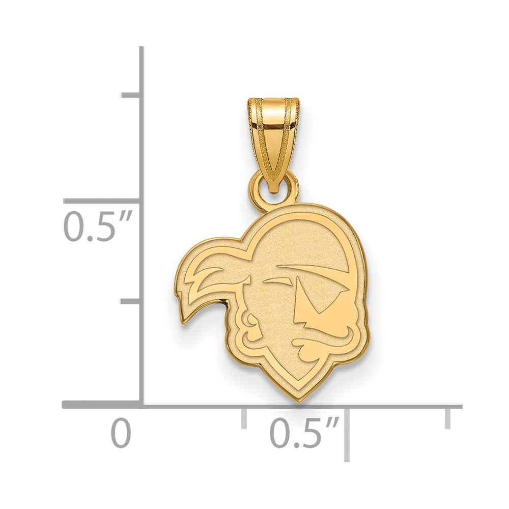 14K Yellow Gold Logoart Seton Hall University Pirate Small Pendant