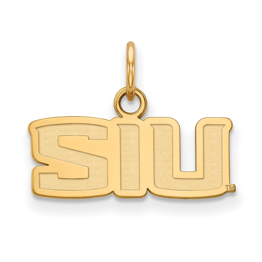 Gold Plated Sterling Silver Logoart Southern Illinois University S I U Extra Small Pendant