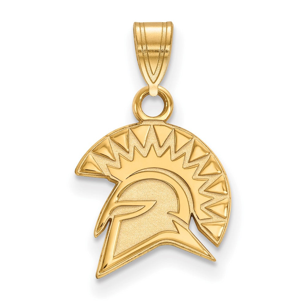 14K Yellow Gold Logoart San Jose State University Spartan Small Pendant