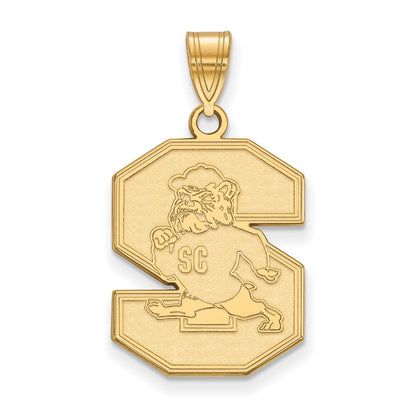 14K Yellow Gold Logoart South Carolina State University Large Pendant