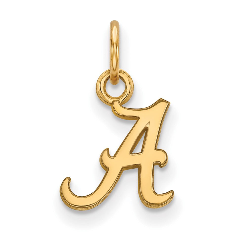 10K Yellow Gold Logoart University Of Alabama Letter A Extra Small Pendant
