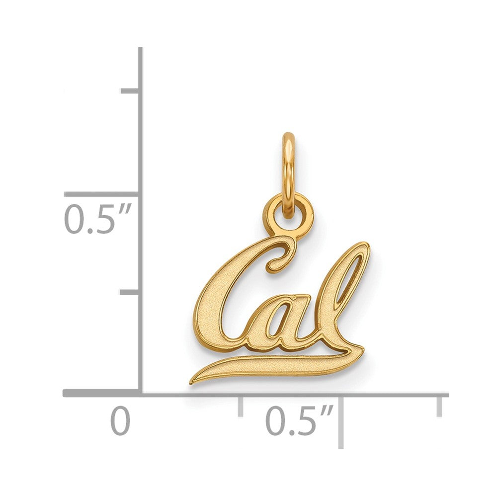 10K Yellow Gold Logoart University Of California Berkeley Extra Small Pendant