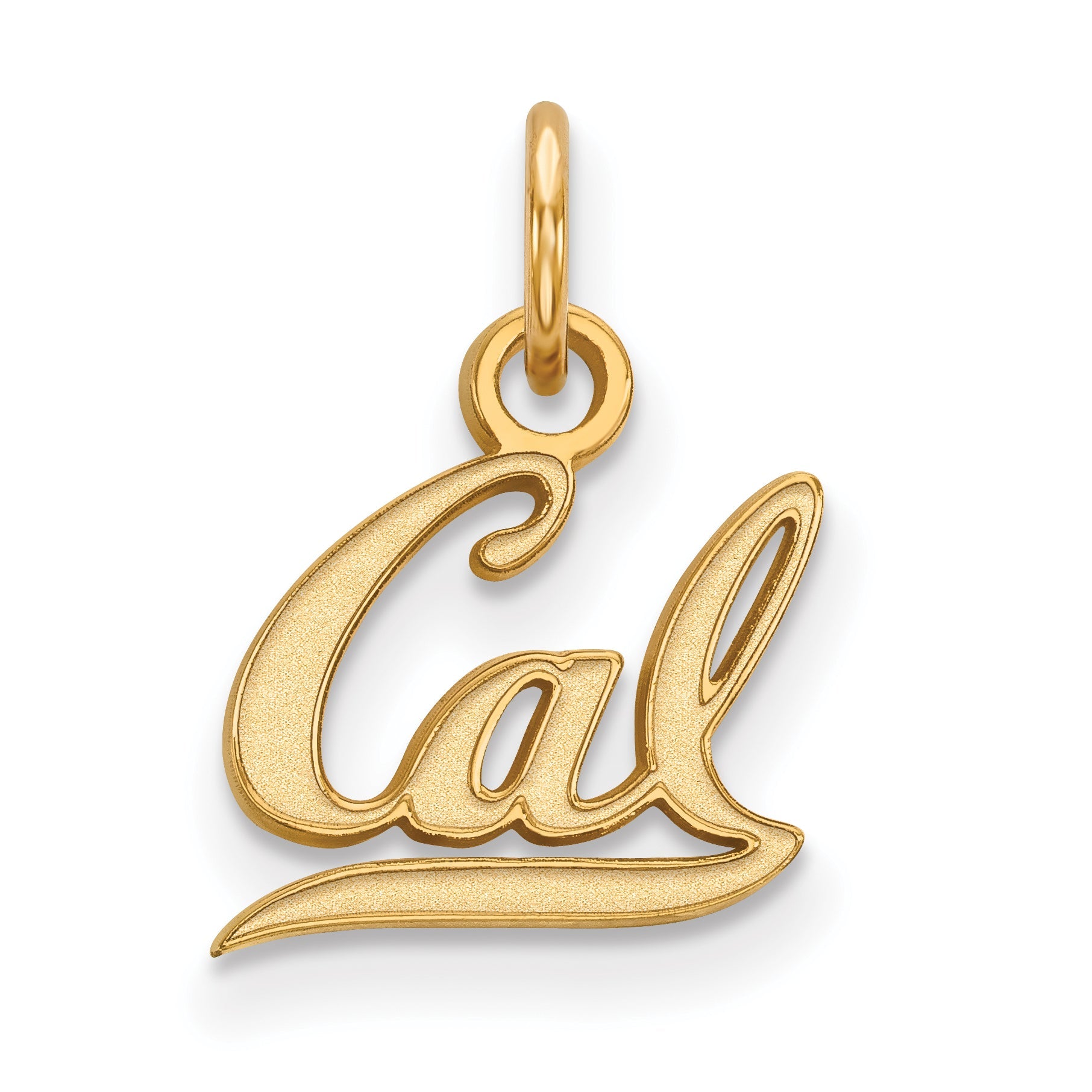 Gold Plated Sterling Silver Logoart University Of California Berkeley Extra Small Pendant