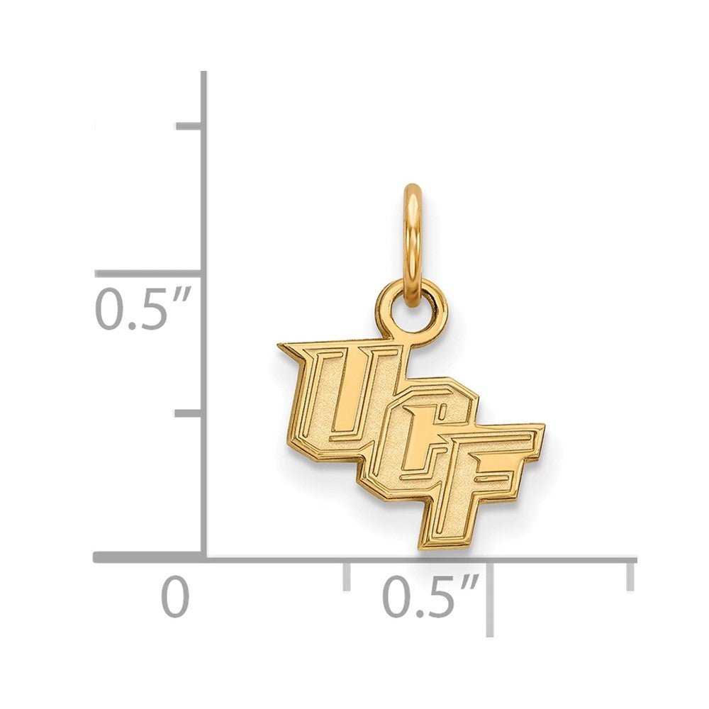 10K Yellow Gold Logoart University Of Central Florida U C F Extra Small Pendant