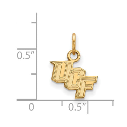 10K Yellow Gold Logoart University Of Central Florida U C F Extra Small Pendant