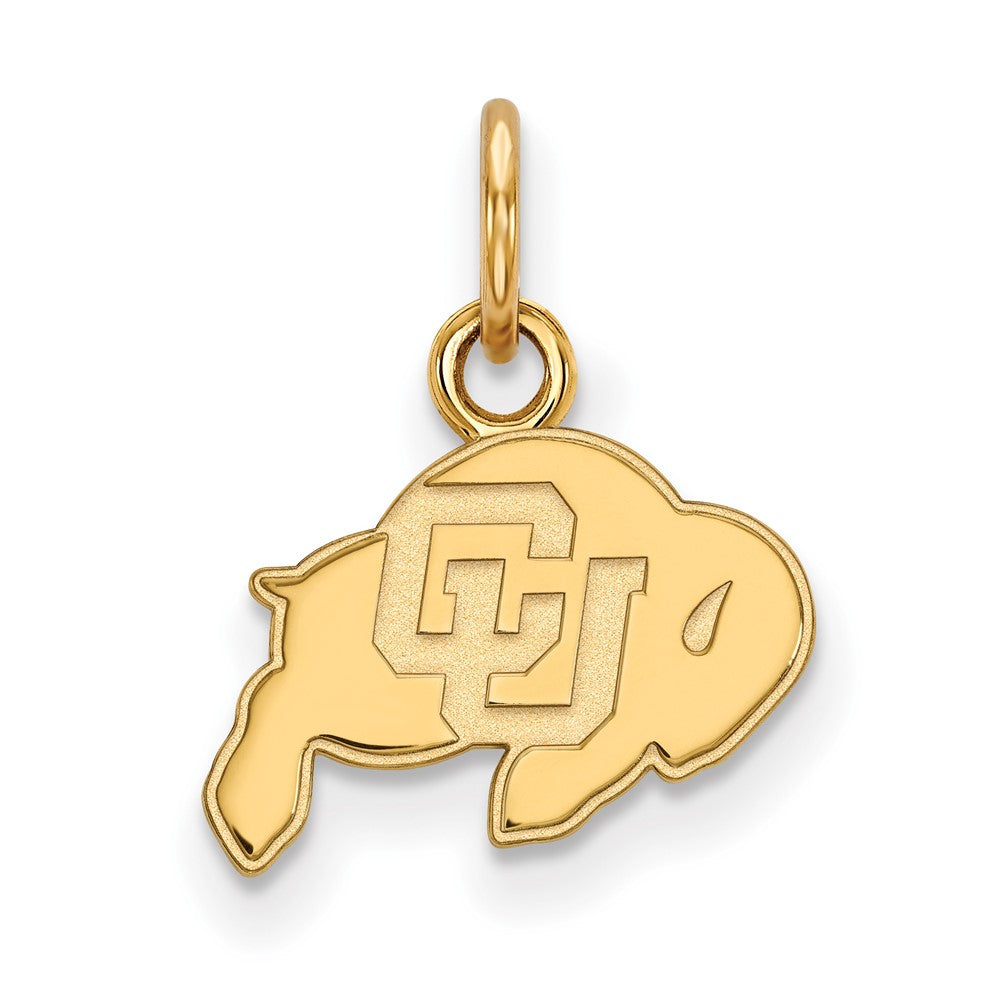 10K Yellow Gold Logoart University Of Colorado Buffalo Extra Small Pendant