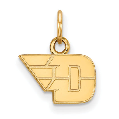 Gold Plated Sterling Silver Logoart University Of Dayton Extra Small Pendant