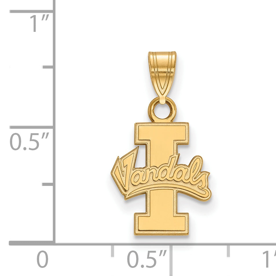 Gold Plated Sterling Silver Logoart University Of Idaho Vandals Small Pendant