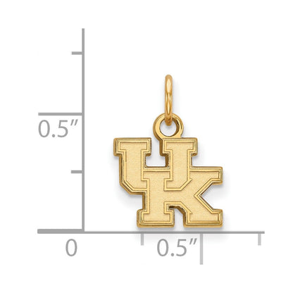 14K Yellow Gold Logoart University Of Kentucky U K Extra Small Pendant