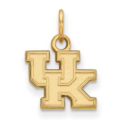 14K Yellow Gold Logoart University Of Kentucky U K Extra Small Pendant