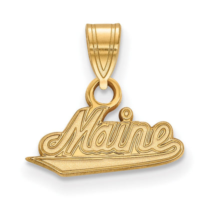 10K Yellow Gold Logoart University Of Maine Small Pendant