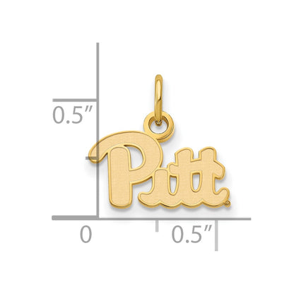 14K Yellow Gold Logoart University Of Pittsburgh Extra Small Pendant