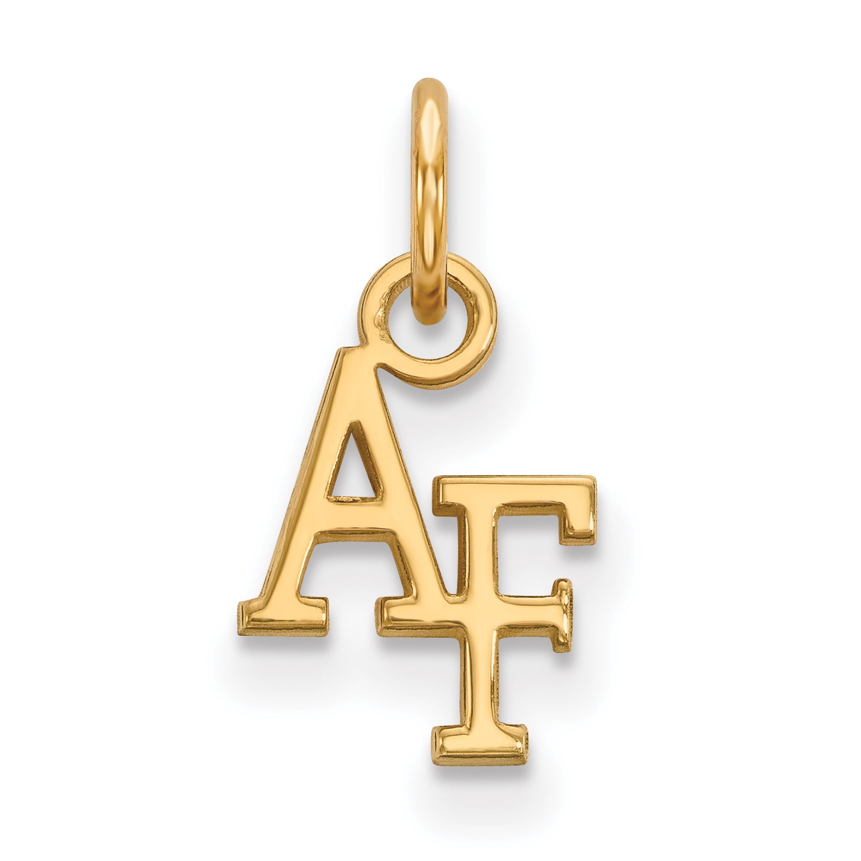 Gold Plated Sterling Silver Logoart United States Air Force Academy A F Extra Small Pendant