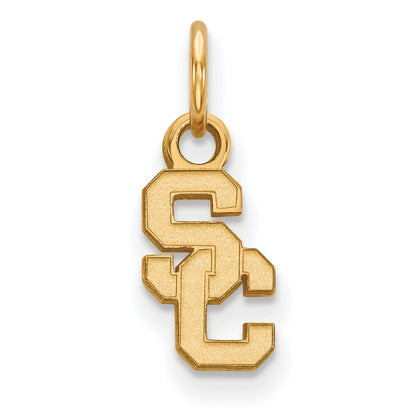 Gold Plated Sterling Silver University Of Southern California S C Extra Small Pendant