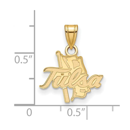 14K Yellow Gold Logoart University Of Tulsa Small Pendant