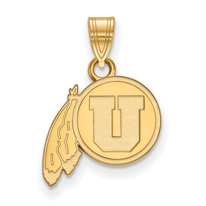 14K Yellow Gold Logoart University Of Utah Small Pendant