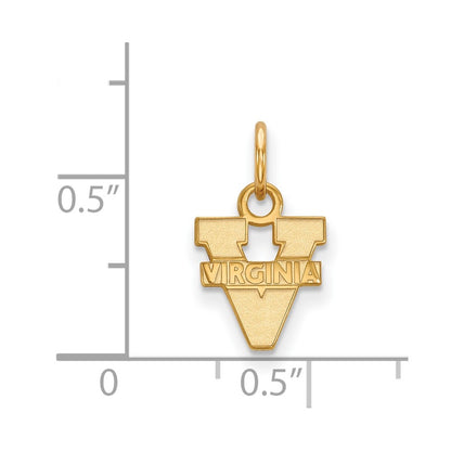 14K Yellow Gold Logoart University Of Virginia Extra Small Pendant