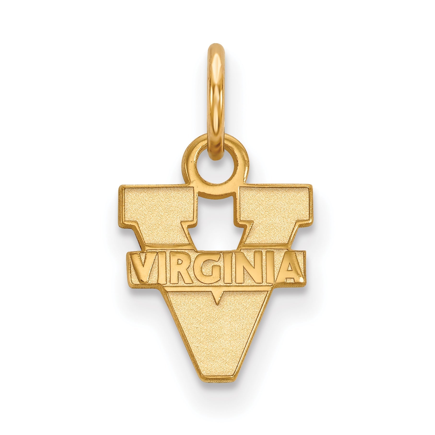 Gold Plated Sterling Silver Logoart University Of Virginia Extra Small Pendant