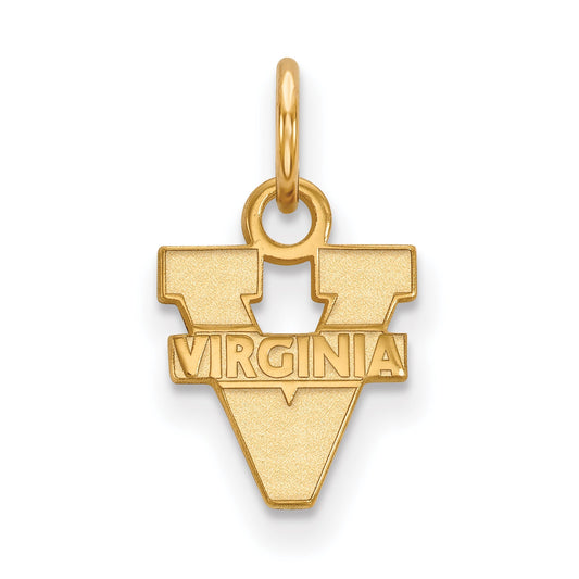 Gold Plated Sterling Silver Logoart University Of Virginia Extra Small Pendant