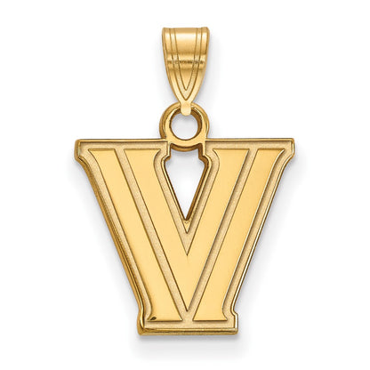 10K Yellow Gold Logoart Villanova University Letter V Small Pendant