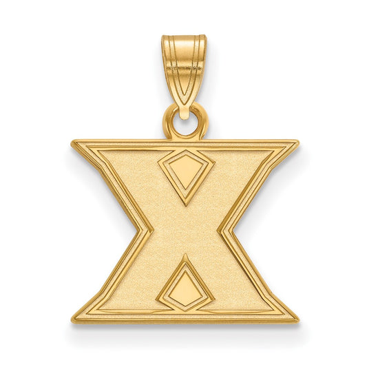 10K Yellow Gold Logoart Xavier University Letter X Small Pendant