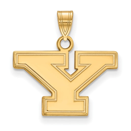 10K Yellow Gold Logoart Youngstown State University Letter Y Small Pendant