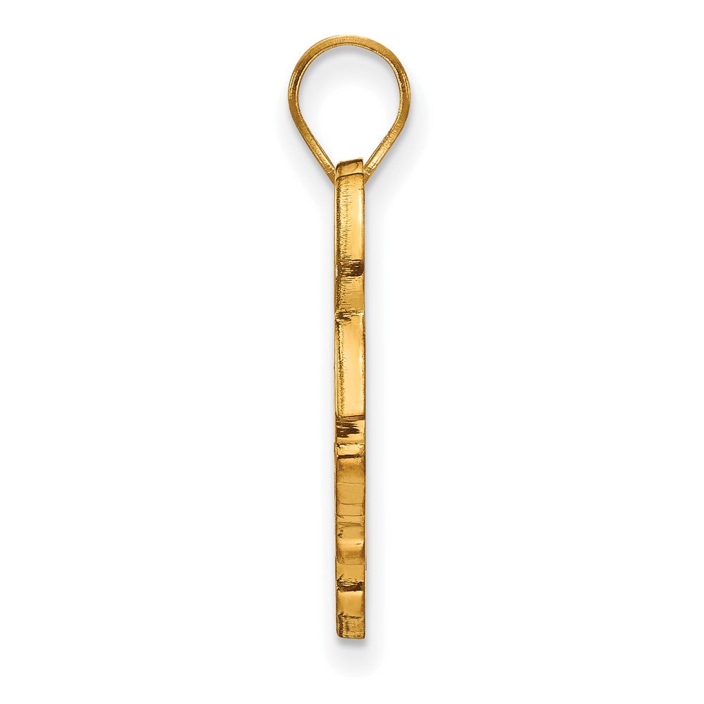 10K Yellow Gold Logoart Arkansas State University Wolf Large Pendant