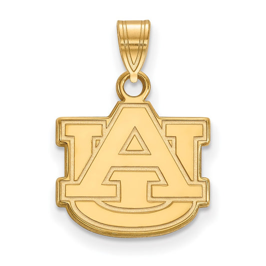 Gold Plated Sterling Silver Logoart Auburn University A U Small Pendant
