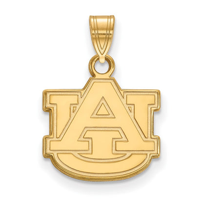 14K Yellow Gold Logoart Auburn University A U Small Pendant