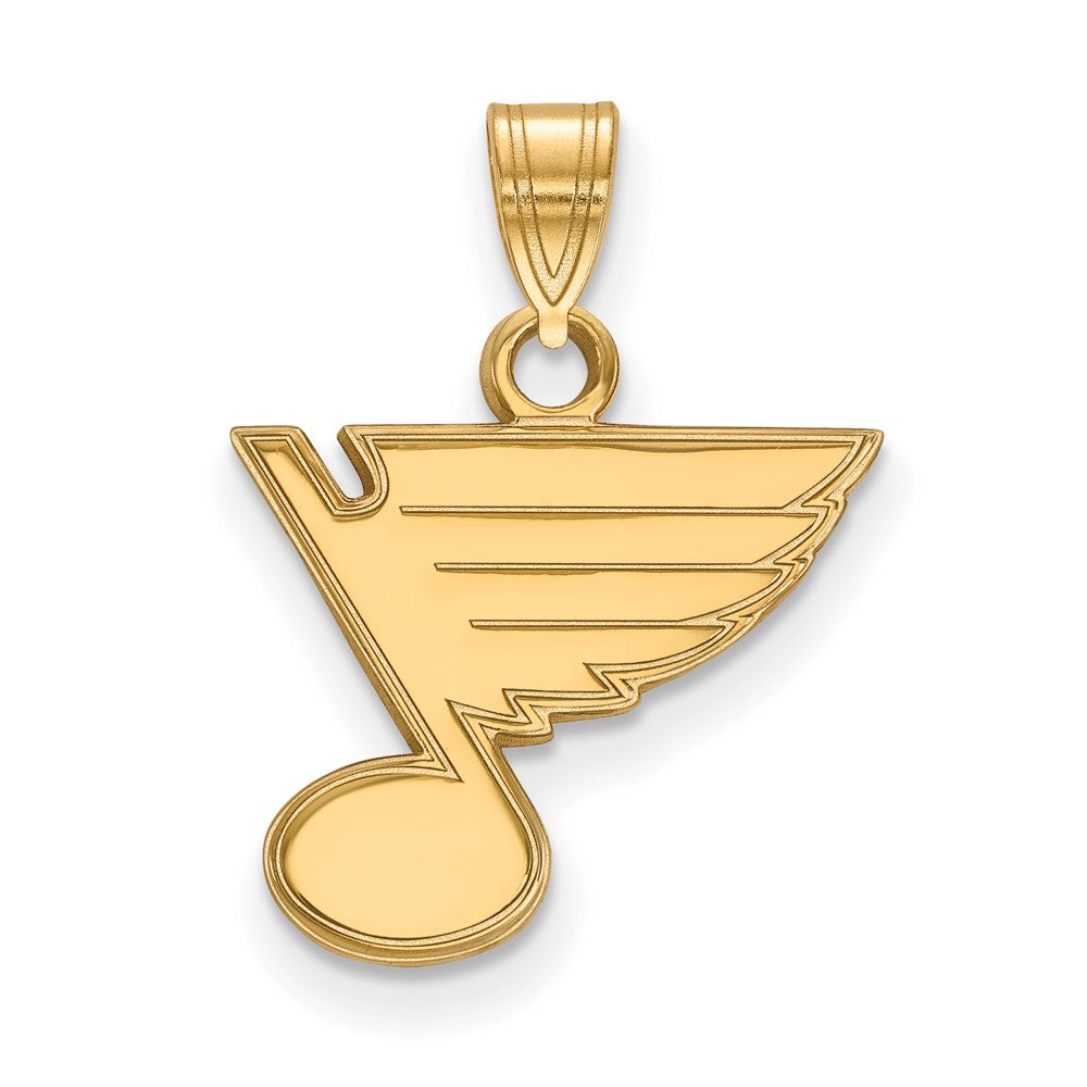 14K Yellow Gold Nhl Logoart St. Louis Blues Small Pendant