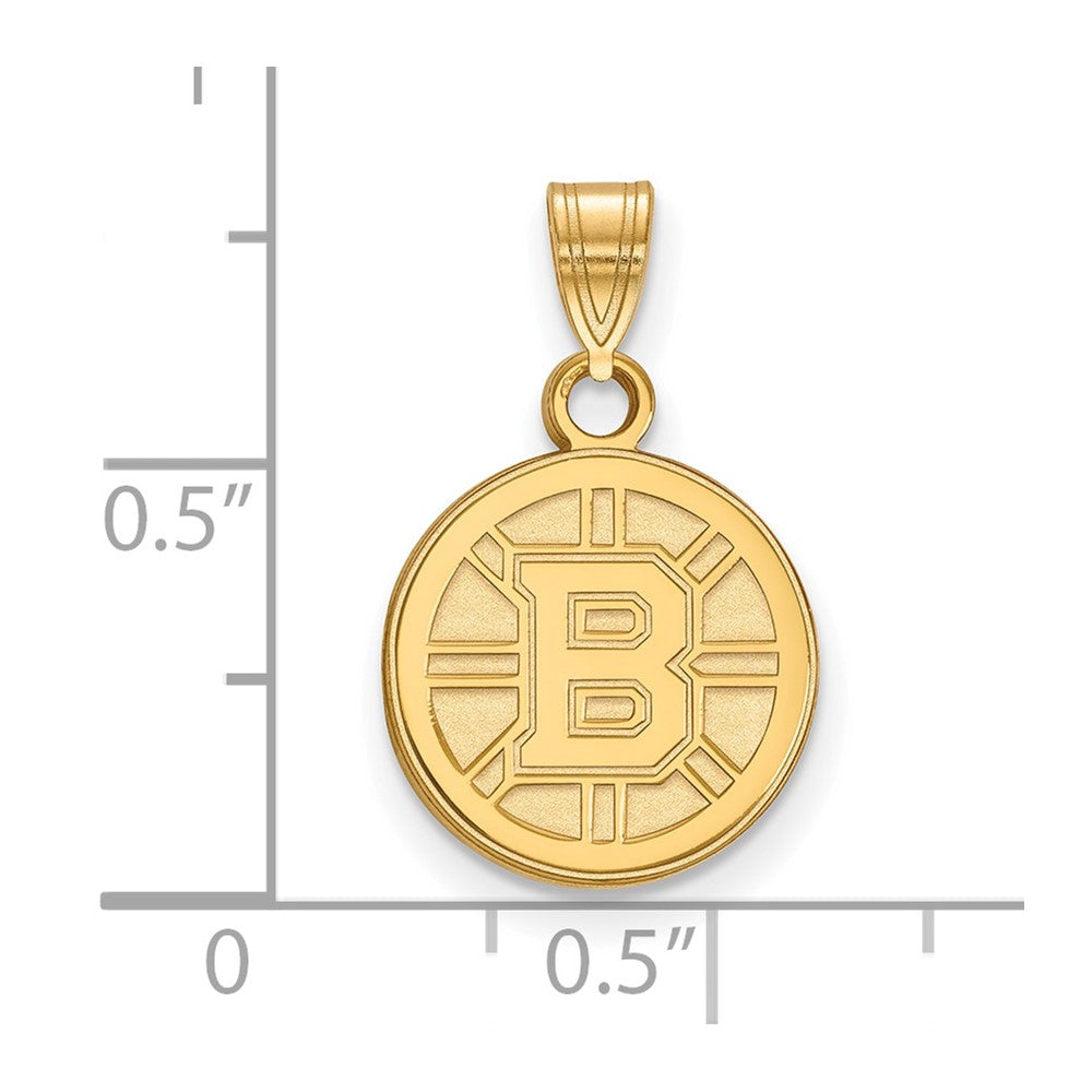 10K Yellow Gold Nhl Logoart Boston Bruins Small Pendant