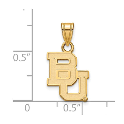 14K Yellow Gold Logoart Baylor University Bears Small Pendant