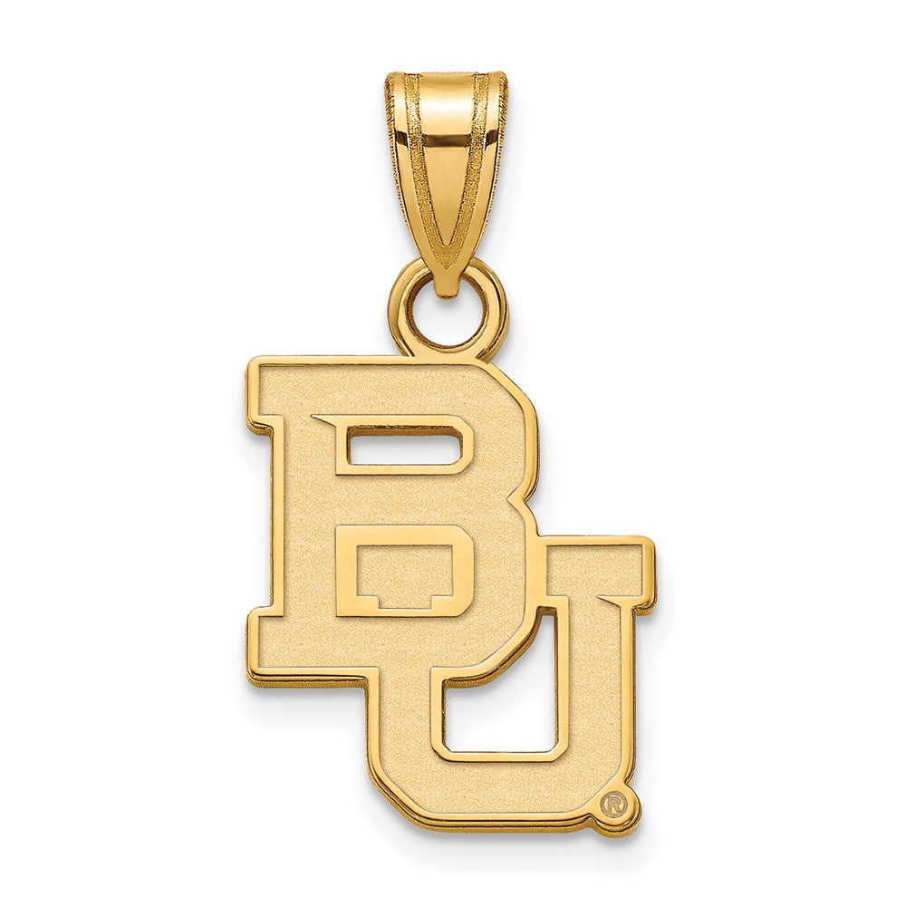 14K Yellow Gold Logoart Baylor University Bears Small Pendant