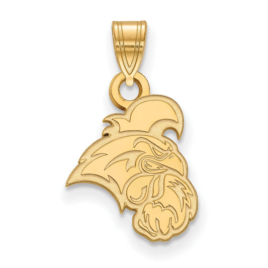 Gold Plated Sterling Silver Logoart Coastal Carolina University Chanticleer Small Pendant