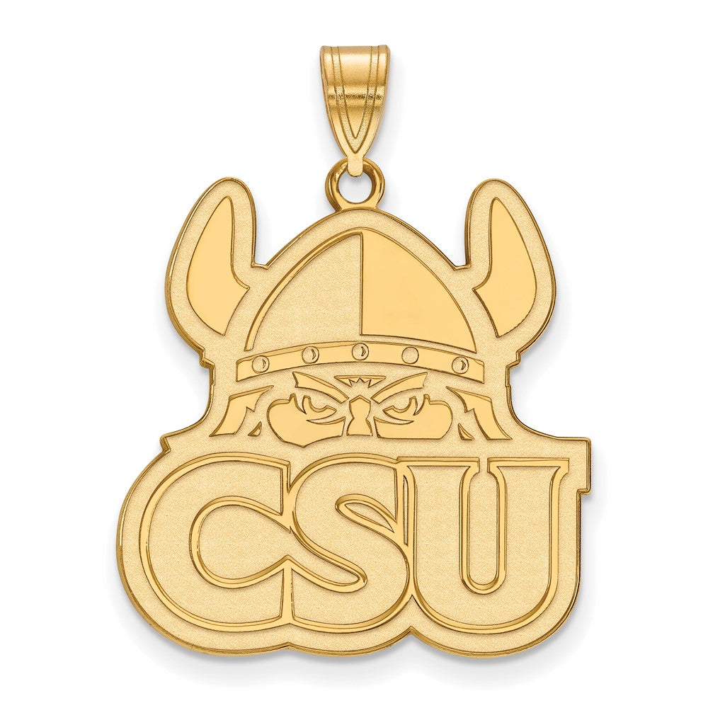 10K Yellow Gold Logoart Cleveland State University Extra Large Pendant