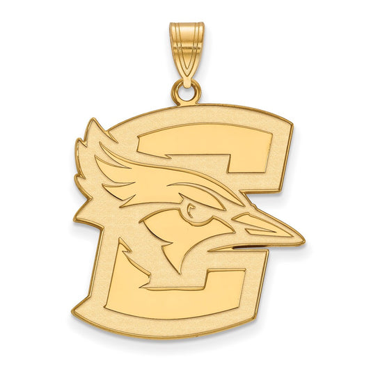 Gold Plated Sterling Silver Logoart Creighton University Bluejay Extra Large Pendant