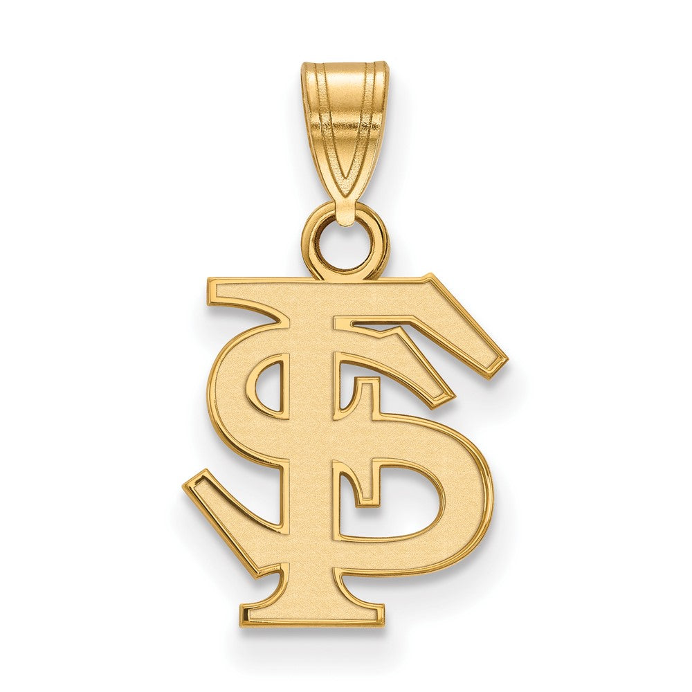 10K Yellow Gold Logoart Florida State University F S Small Pendant