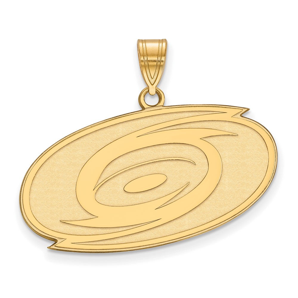10K Yellow Gold Nhl Logoart Carolina Hurricanes Large Pendant