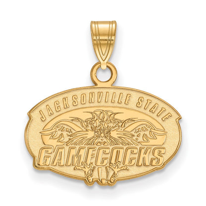 14K Yellow Gold Logoart Jacksonville State University Small Pendant