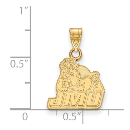 14K Yellow Gold Logoart James Madison University Small Pendant