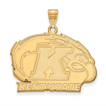 10K Yellow Gold Logoart Kent State University Large Pendant