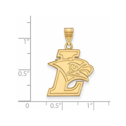 Gold Plated Sterling Silver Logoart Lehigh University Large Pendant