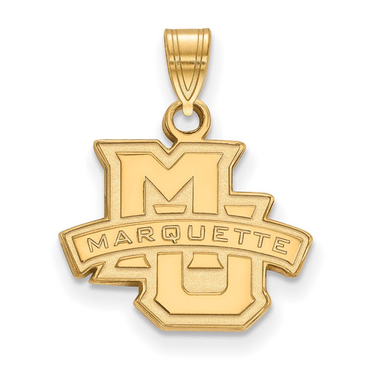 10K Yellow Gold Logoart Marquette University Small Pendant