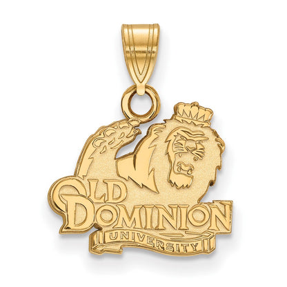 14K Yellow Gold Logoart Old Dominion University Small Pendant
