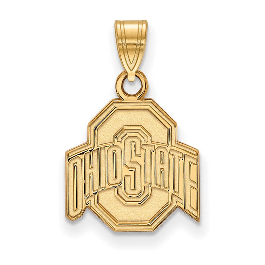 10K Yellow Gold Logoart The Ohio State University Small Pendant