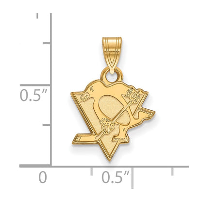 14K Yellow Gold Nhl Logoart Pittsburgh Penguins Small Pendant