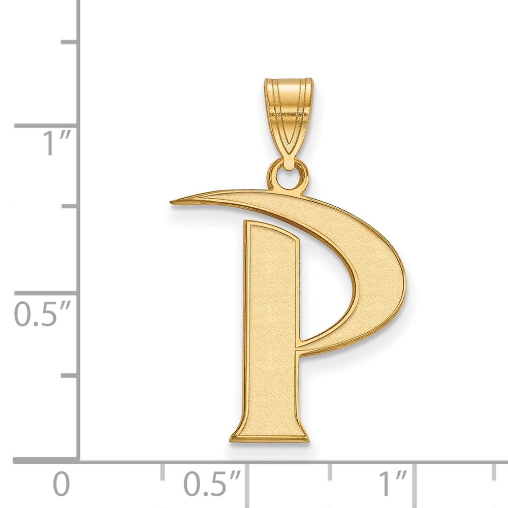 14K Yellow Gold Logoart Pepperdine University Letter P Large Pendant